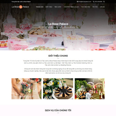 Theme wordpress flatsome dịch vụ tiệc cưới