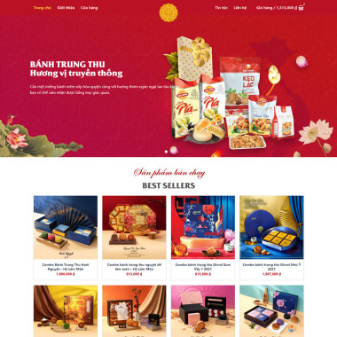 Theme wordpress flatsome bán trung thu, bánh ngọt