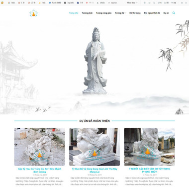 Theme wordpress flatsome bán tượng phật