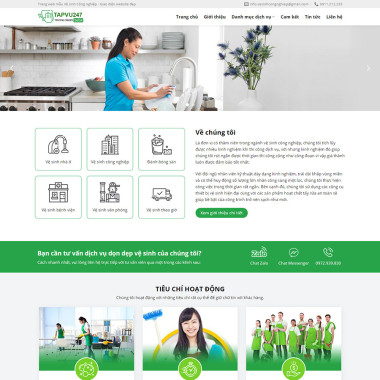 Theme wordpress flatsome vệ sinh công nghiệp