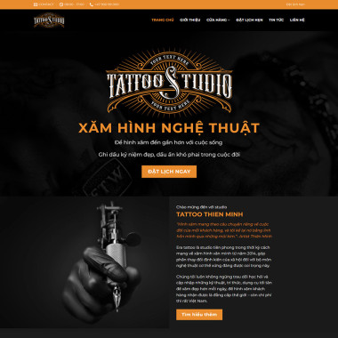 Theme wordpress flatsome cửa hàng, dịch vụ xăm