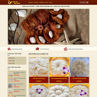 Theme wordpress flatsome yến sào V2