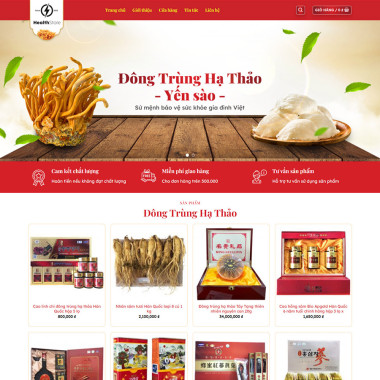 Theme wordpress flatsome bán yến sào 02