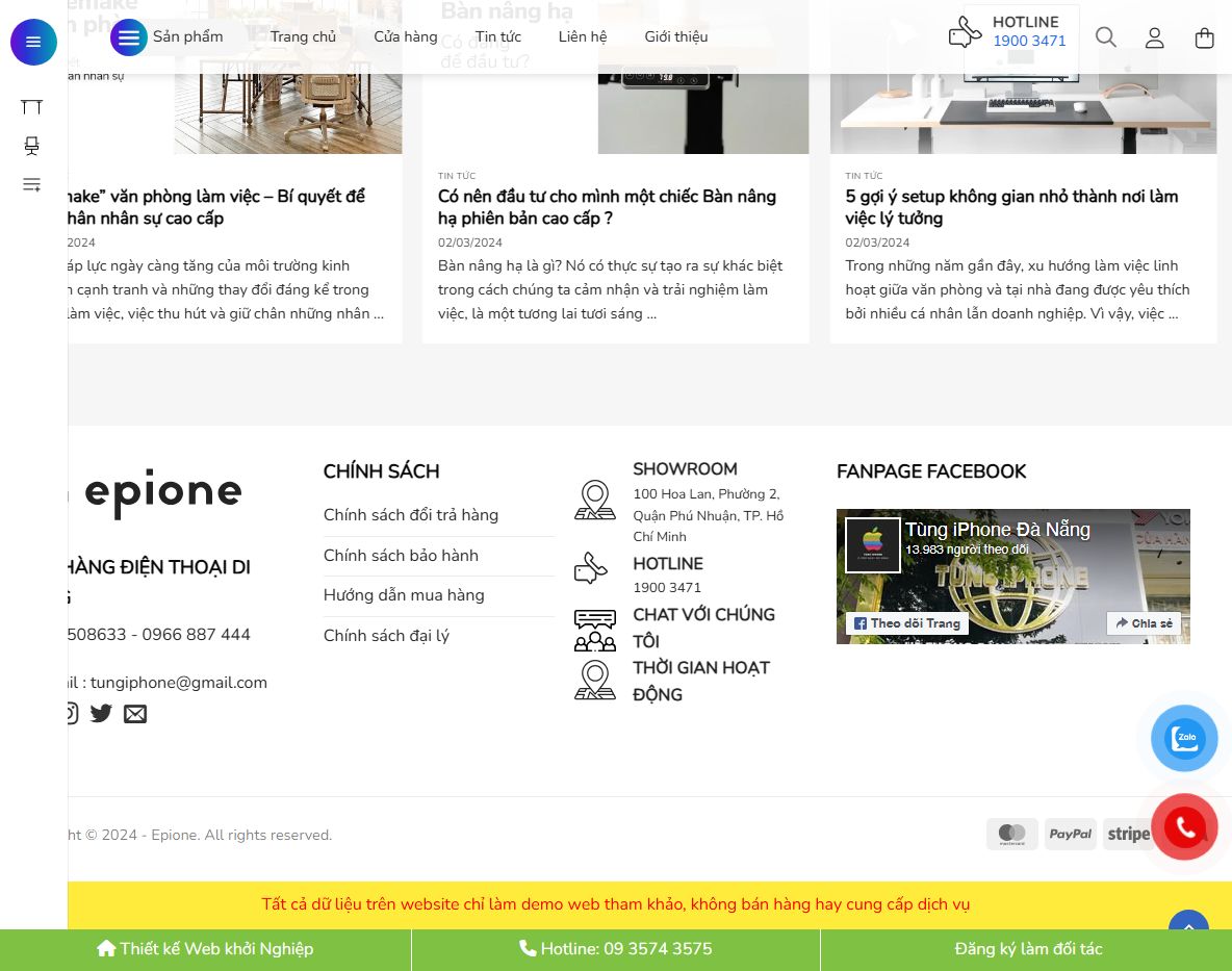 Tính năng quản lý theme wordpress bán ghế